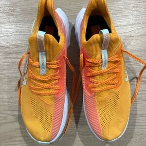 Hoka Carbon X3 in Orange and Yellow